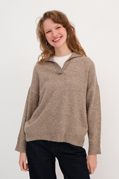 Addax Polo Neck Knitwear Sweater K251015
