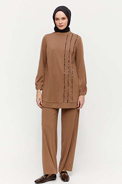 Setrms Leopar Nervürlü İkili Takım