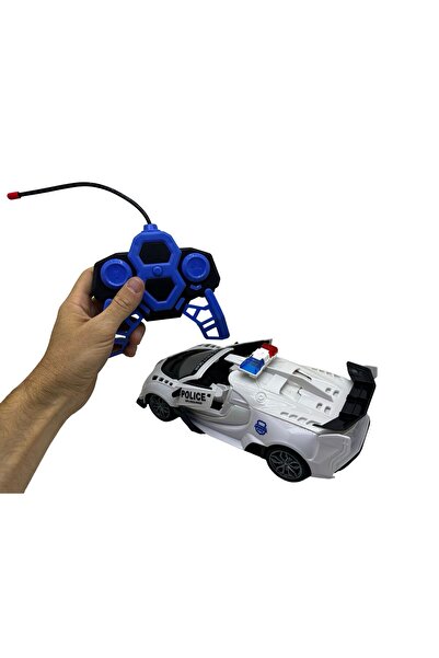 JPT Mașină de poliție Bugatti Chiron RC cu funcție de deformare