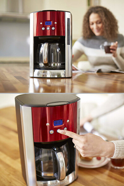 RUSSELL HOBBS 23240-56 Luna Filtre Kahve Makinesi - Kırmızı