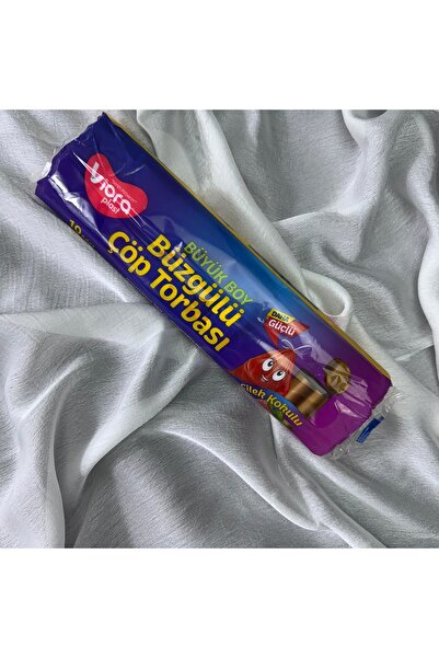 VİORAPLAST 10"lu Büyük Boy Çöp Poşeti (Çilek Kokulu)