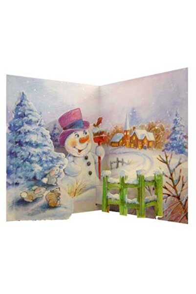 PopShots Felicitare 3D Om de zapada