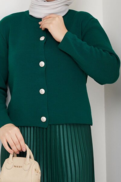 modapark.ist Women's Buttoned Knitwear Cardigan