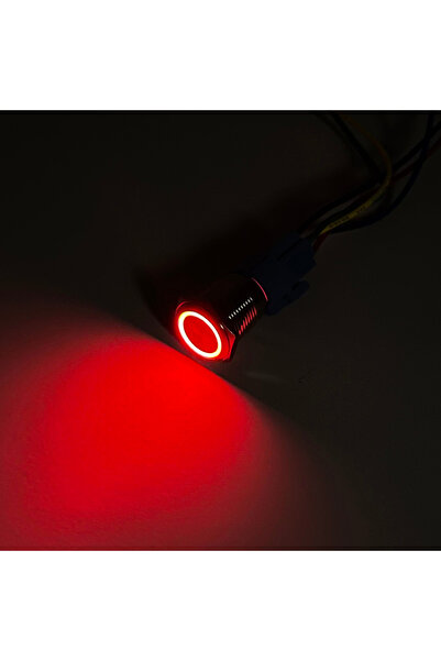 Choice11 Momentary 3-6V Ring Lamp Red 16mm Metal Push Button Switch Ring Lamp...