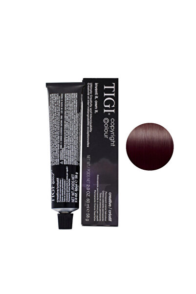 Tigi Colour Creative, Vopsea de păr permanentă, 4/2 Șaten mediu violet, 60 ml