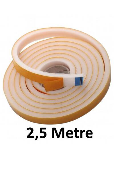 nistabolje 2,5 Metre Yapışkanlı Kapı Bandı Soğuk ve Toz Geçirmez Isı Yalıtım Süngeri Enerji Tasarruflu