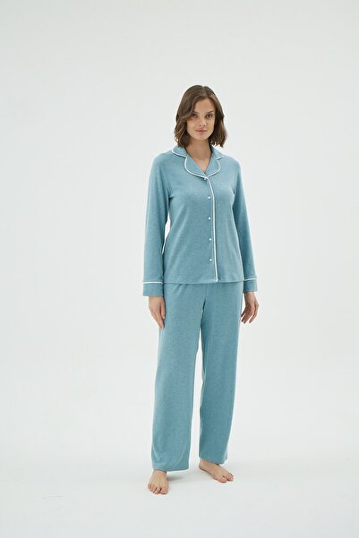 Sevim 17009 KADIN DÜĞMELİ PİJAMA TAKIM
