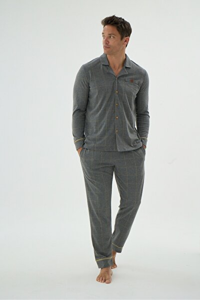 Svm 9625 ERKEK DÜĞMELİ PİJAMA TAKIM