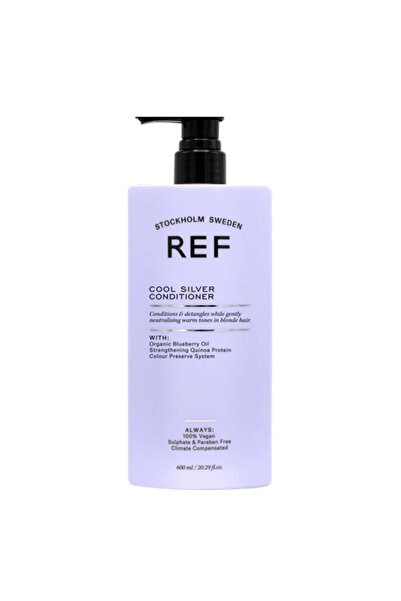 REF STOCKHOLM Balsam de păr Cool Silver, fără sulfați, neutralizant pentru tonuri calde, 600 ml