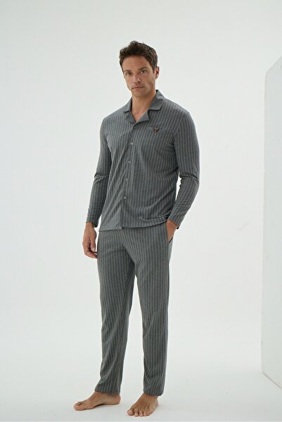 Svm 9621 ERKEK DÜĞMELİ PİJAMA TAKIM