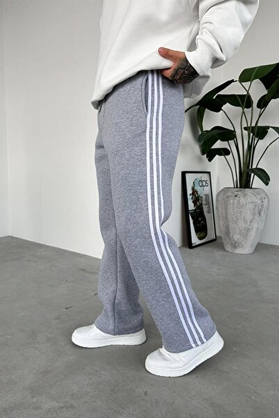 HAFKAGİYİM Φαρδιά αθλητική φόρμα με λεπτομέρεια σε γκρι ρίγες