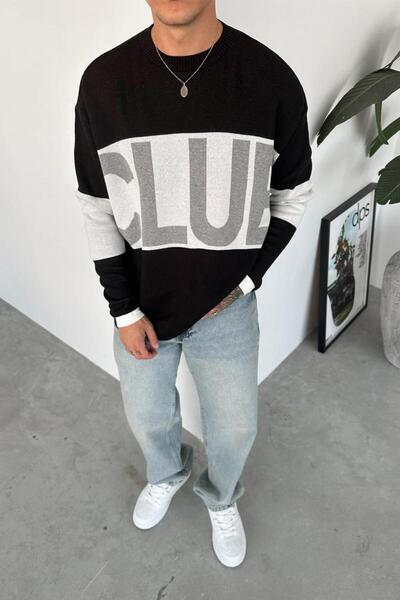 HAFKA Black Studios Club Oversize Knitwear Sweater