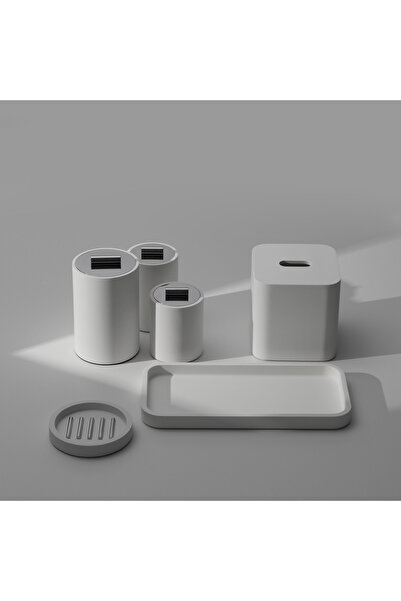 Decor Walther Stone Tray, Countertop, 15Xh2X30Cm - White