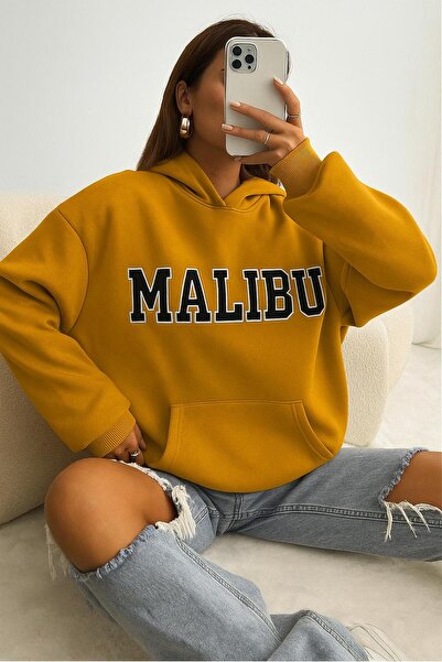 DM DOLCE MORE Малибу Принтирана унисекс суитшърт с качулка