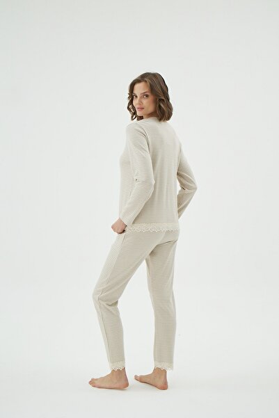 Sevim 17021 KADIN DÜĞMELİ PİJAMA TAKIM