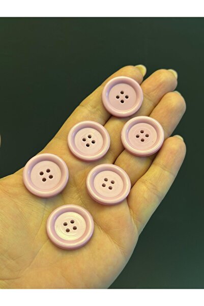 Gönülden Tasarım 6 Pieces Lila Color Button Set Diameter 2cm 50 mm