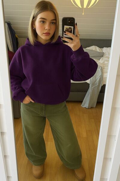 E-ROMA سترة رياضية بغطاء للرأس للجنسين