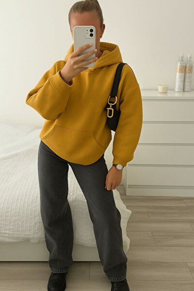 DM DOLCE MORE سترة رياضية بغطاء للرأس للجنسين