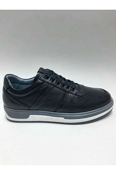 marutti Genuine Leather Lace-Up Comfortable Black Color Winter Men's Shoes