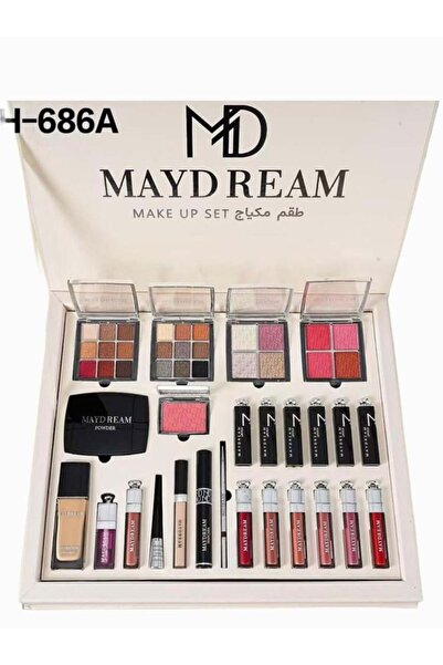 MAYDREAM طقم مكياج ماي دريم فاخر مكون من 24 قطعة لإطلالة ساحرة ومتكاملة البيج