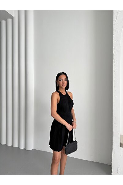 alenmoda costum de tricotat cu mâneci zero