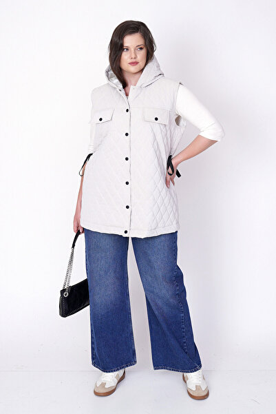 Büyük Moda HOODED QUILTED VEST