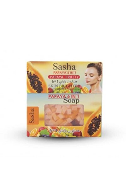 SASHA ساشا صابون البابايا والفواكه 6 في 1 للبشرة - 135 جم