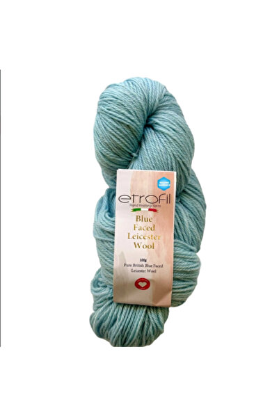 Etrofil خيط تريكو يدوي من الصوف بنسبة 100% من بلو فيس ليستر، 100 جرام، 240 مت...