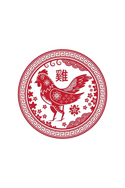 Feng Shui Abtibild sticker cu zodia Cocos - mic