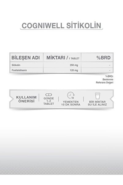 goodday COGNİWELL SİTİKOLİN 30 TABLET