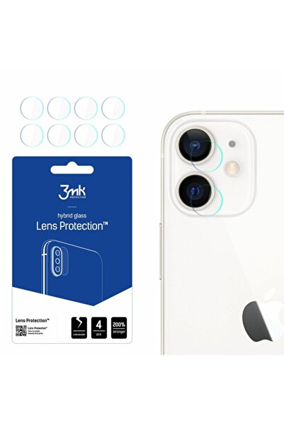 3MK [Pachet 4x] Folie iPhone 12 Lens Protection, transparenta