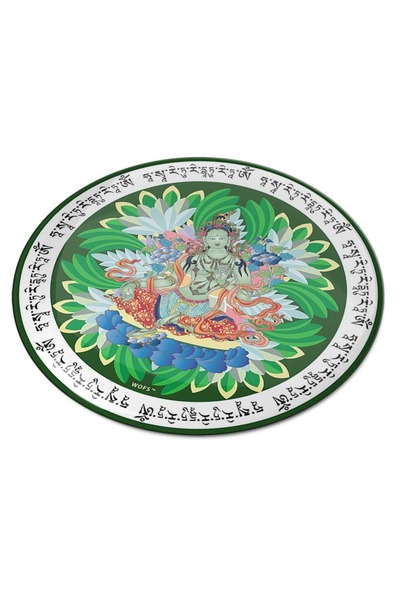 Feng Shui Abtibild sticker 3D cu Tara Verde