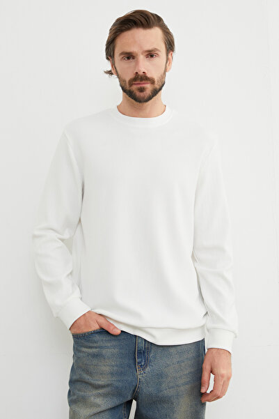 Fulla Moda Φούτερ Basic Corded Crew Neck