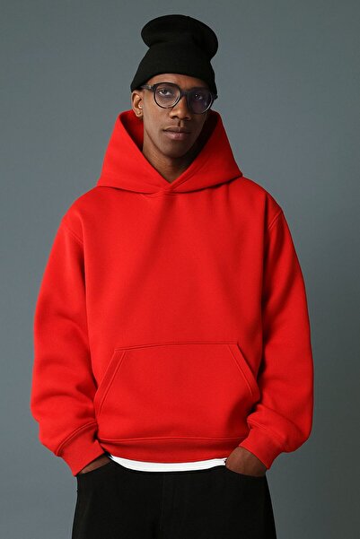 DM DOLCE MORE سترة رياضية بقلنسوة مطبوعة من القطن الممشط بثلاث خيوط للجنسين