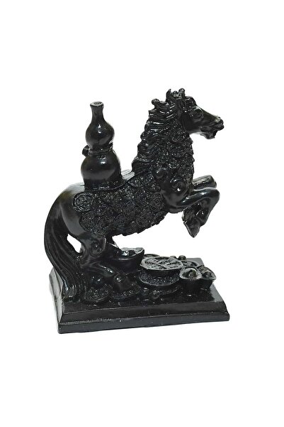 Feng Shui Cal negru cu Wu Lou pe suport