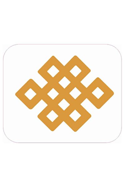 Feng Shui Abtibild sticker cu nod mistic auriu