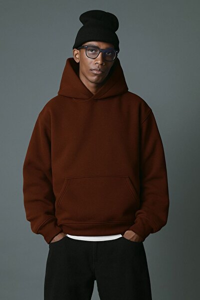 DM DOLCE MORE سترة رياضية بقلنسوة مطبوعة من القطن الممشط بثلاث خيوط للجنسين