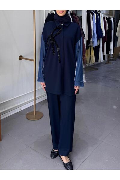 Ghisa PUL FİYONK DETAY KOL DENİM TAKIM