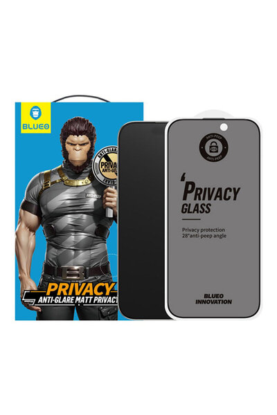 BLUEO Protector de ecran din sticlă anti-vibrații pentru iPhone 17 Air, negru...