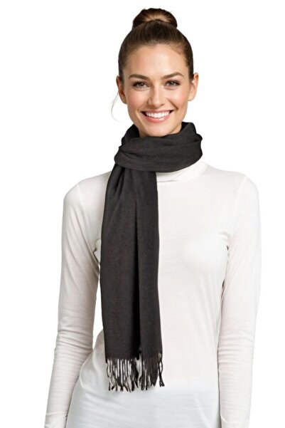 DACSHOP Ladies' scarf uni 24, 180x70cm, antique grey