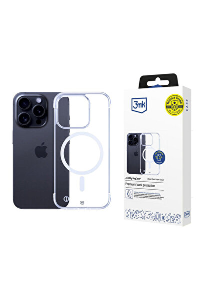 3MK Carcasă Premium pentru iPhone 16 Pro Max Just20g MagCase, Transparentă