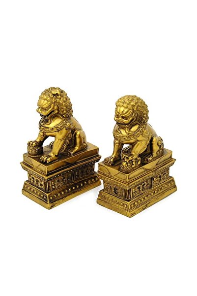 Feng Shui Caini Fu aurii din rasina