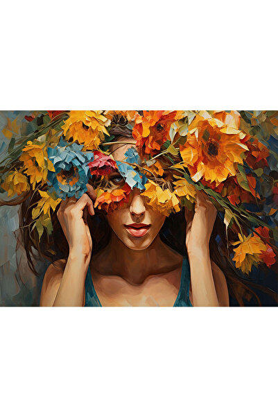 VIODESIGN Fototapet 3D, autoadeziv, Fata Flori, multicolor,120 x 200 cm 3D138