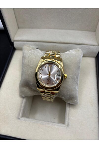 Brality Role Model Vintage Calendar Women's Wristwatch Retro Steel Gold Band ...