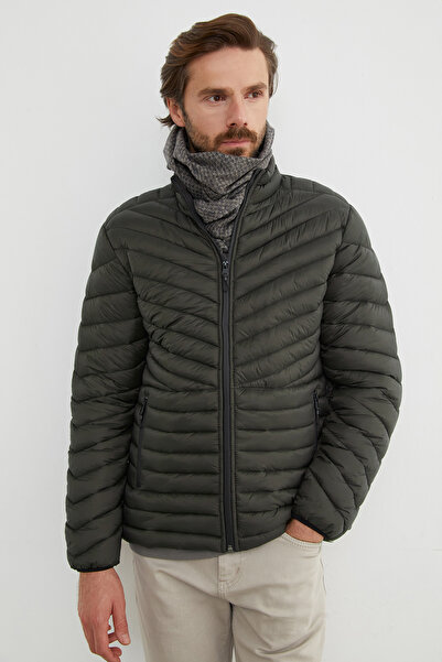Fulla Moda Zippered Puffer Jacket