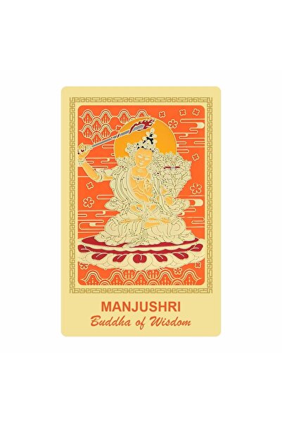 Feng Shui Wisdom and Teaching Card with Buddha Manjushri