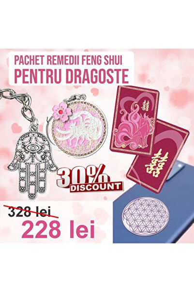 Feng Shui pentru dragoste – pachet amulete si remedii