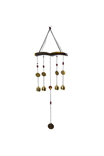 Feng Shui Clopotei de vant cu 4 tuburi aurii pentru noroc si prosperitate