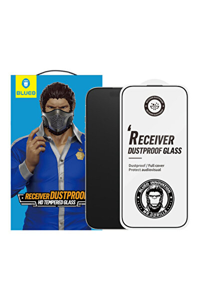 BLUEO Folie iPhone 17 Air cu aplicator Anti-Dust HD Glass, negru