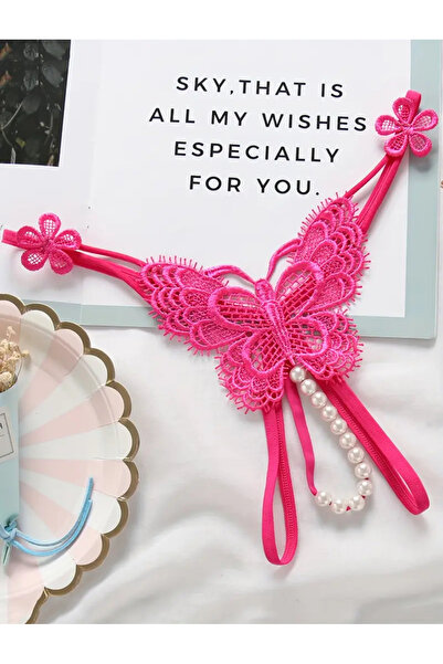 G&H UNDERWEAR Pink Pearl String Thong Panties